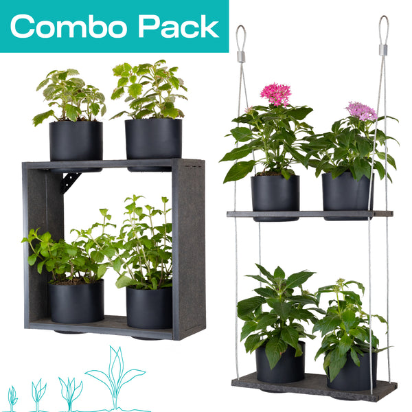 Hanging Garden Combo Pack - Case and Shelves