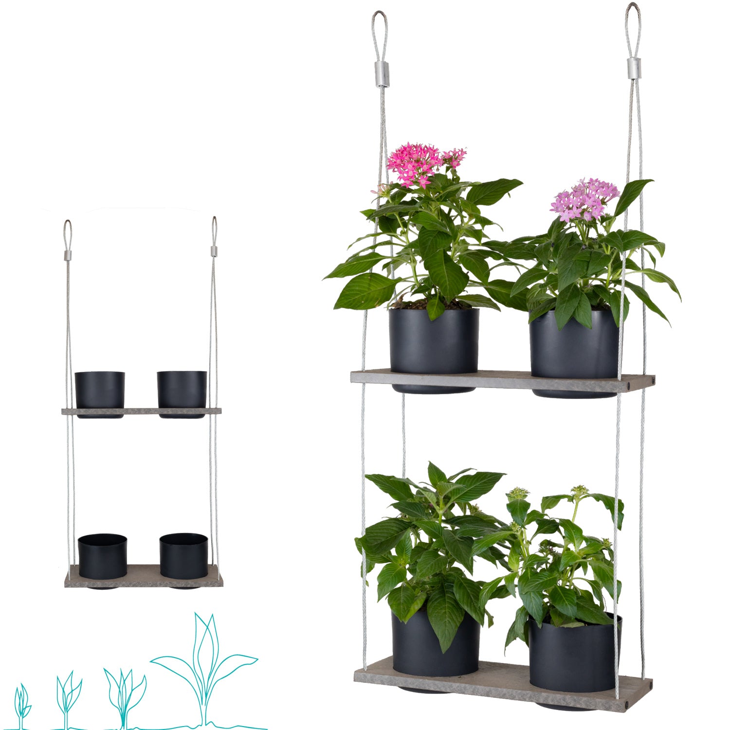 hanging plant stands for sale Hanging Garden Shelves