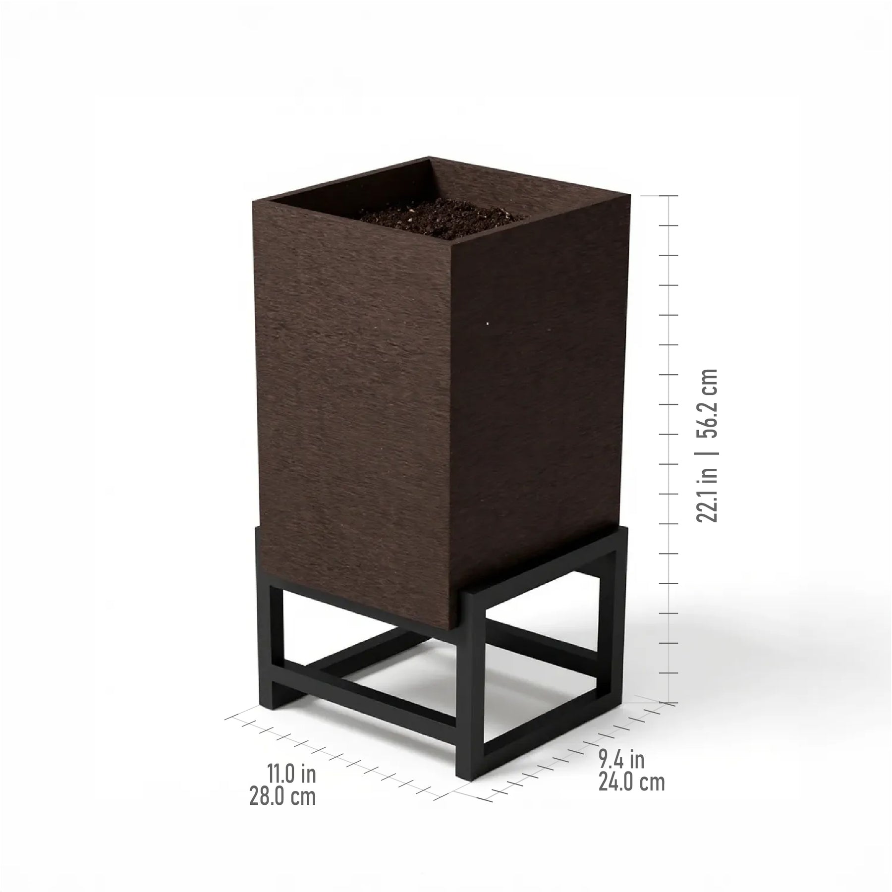 THE TOWER with Stand - VioBlox - 10x10x15 Indoor/Outdoor Planter